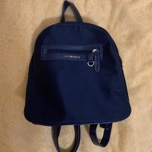 mini medium black and gold backpack